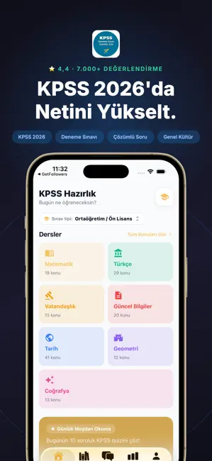 KPSS 2026 Deneme Sınavı & Soru iPhone screenshot 1