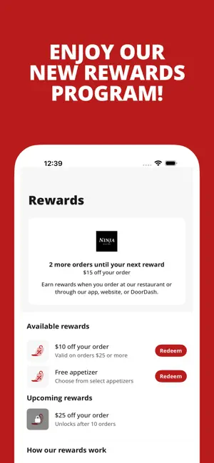 Ninja Japanese Restaurant App screenshot 3