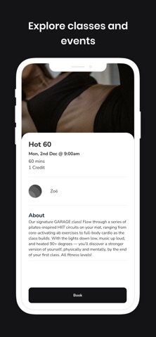 GARAGE Hot Pilates screenshot
