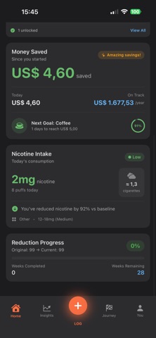 PuffBye - Quit Vaping Tracker Screenshot 2 of 6
