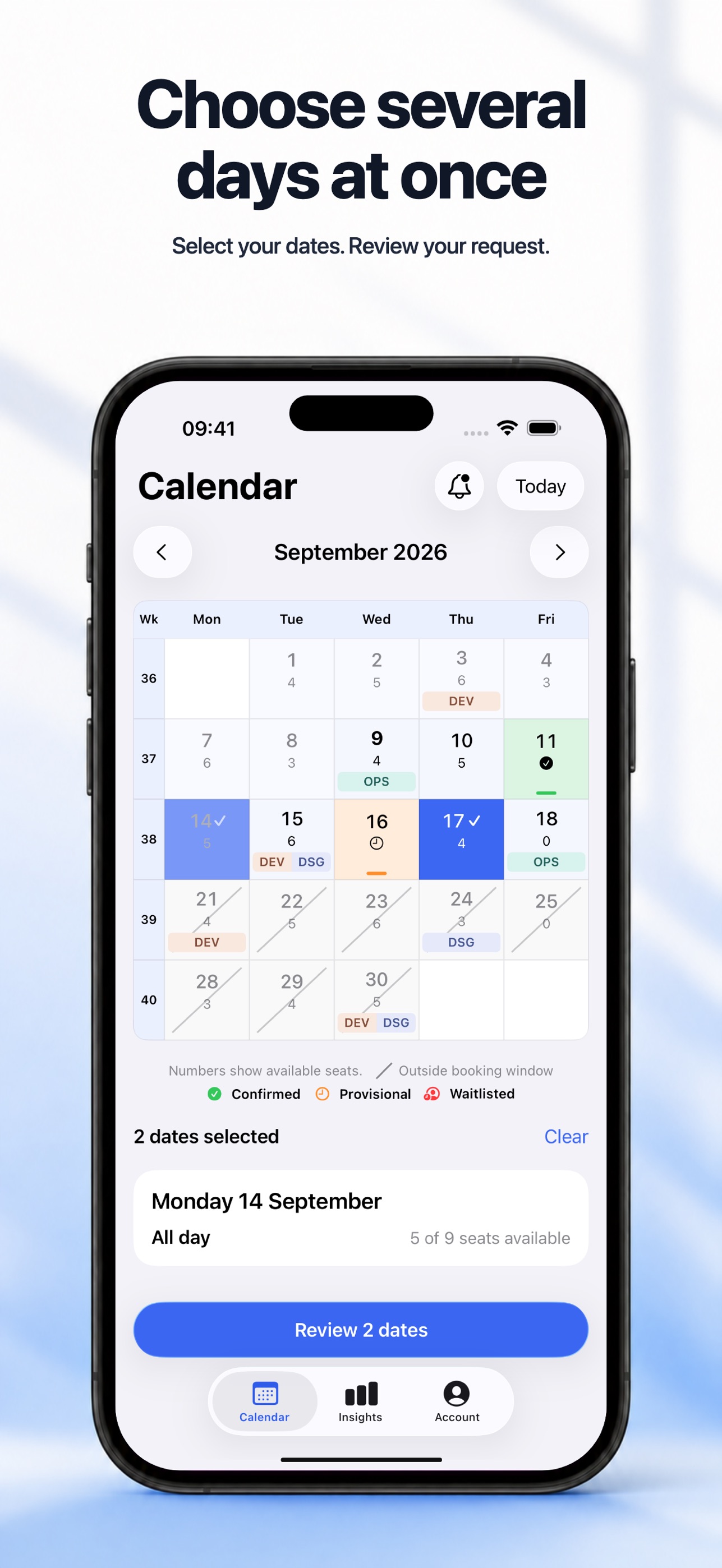 Screenshot 2 of SeatRoster — Workplace Seats