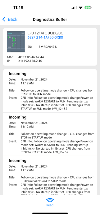 SIMATIC S7-1200 G2 NFC Screenshot 6 of 6