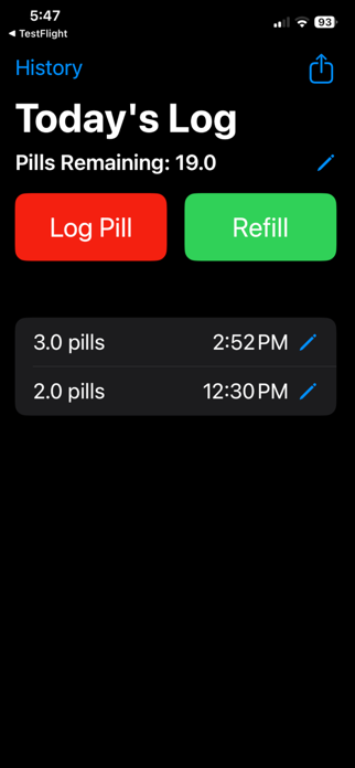 Meds Tracking Screenshot 1 of 7