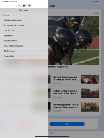 Big Game Coverage iPad screenshot