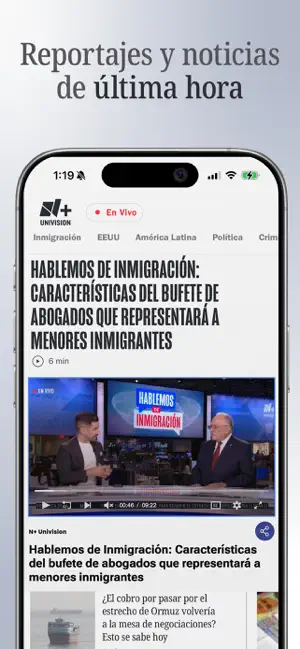 N+ Univision screenshot 2