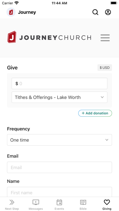 Journey Church FL iPhone screenshot 4 - Lifestyle app