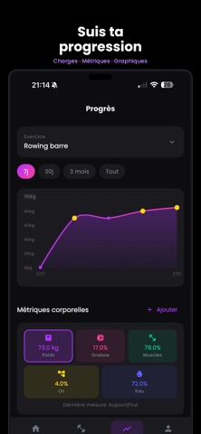 Levelift - Suivi Musculation screenshot