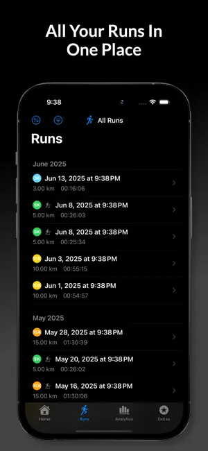 Runlytics screenshot 2