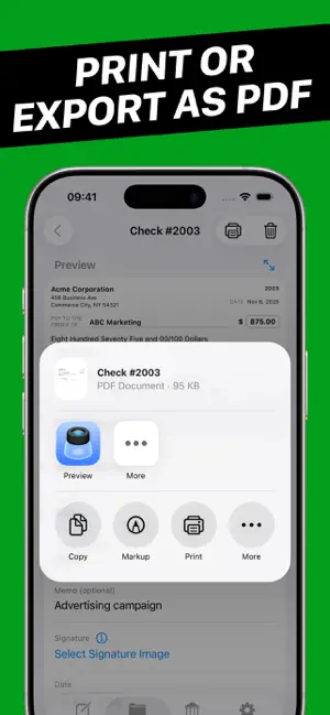 Check Writer - Write & Print screenshot 2
