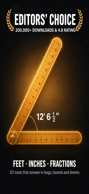 Feet Inch Fraction Calculator screenshot 1