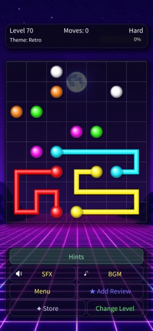ColorFlow Worlds: Connect Dots iPhone screenshot