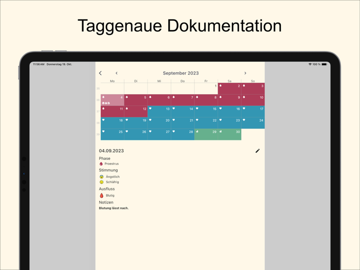 Heado Dog Heat Calendar