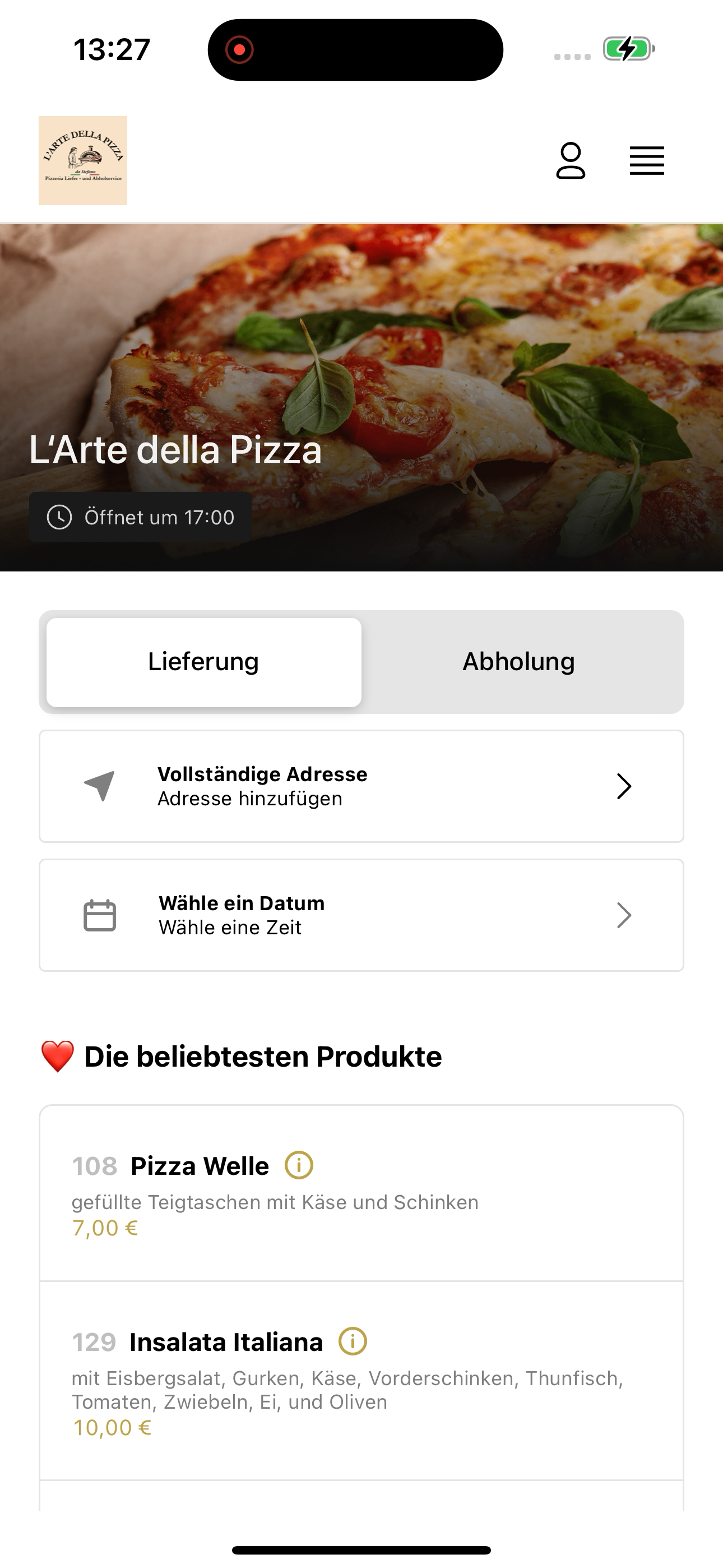 L'Arte della Pizza DE