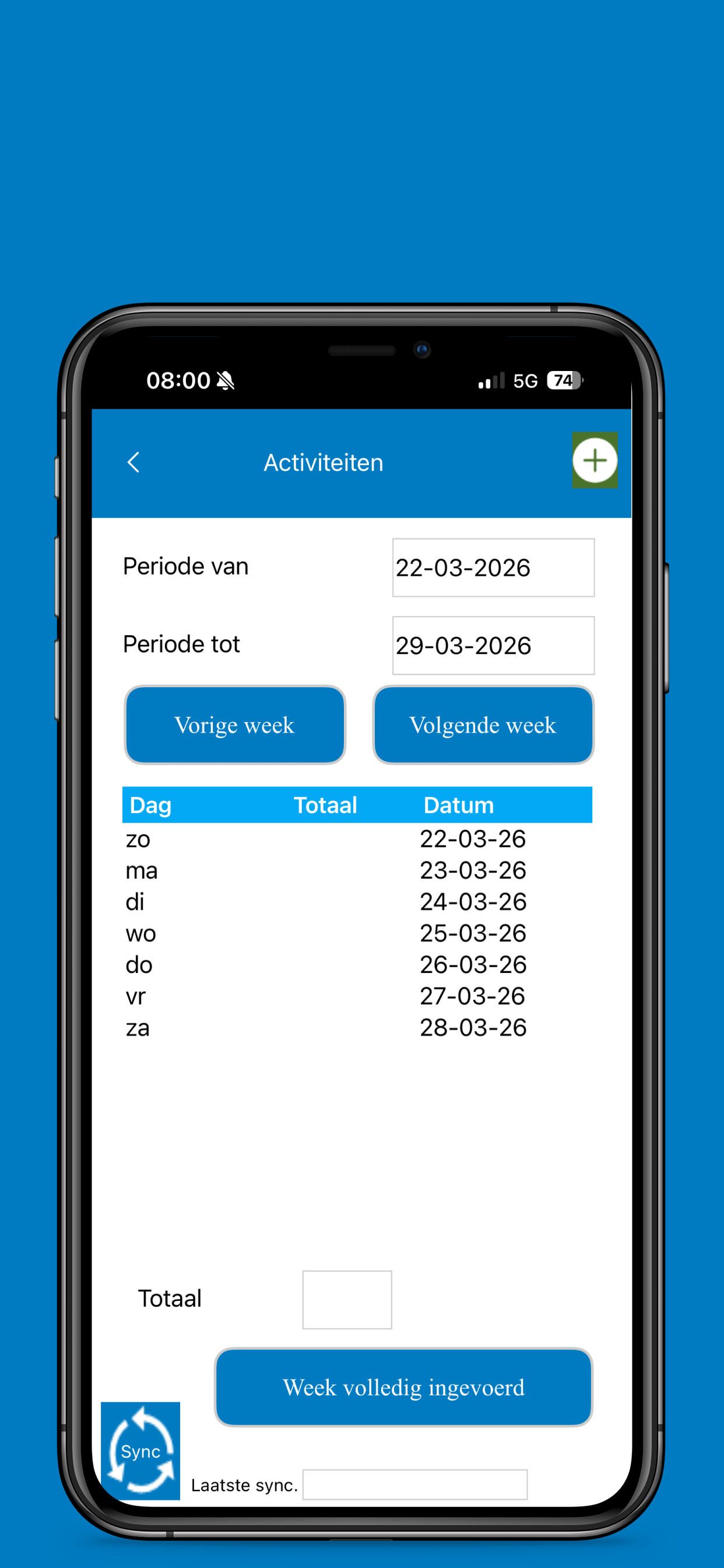 ProjectUren screenshot 2