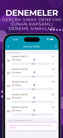 PTE Academic (UzmanPTE) iPhone screenshot