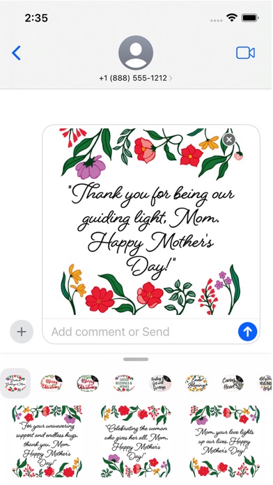 Screenshot #1 pour Gratitude Greetings to Mom