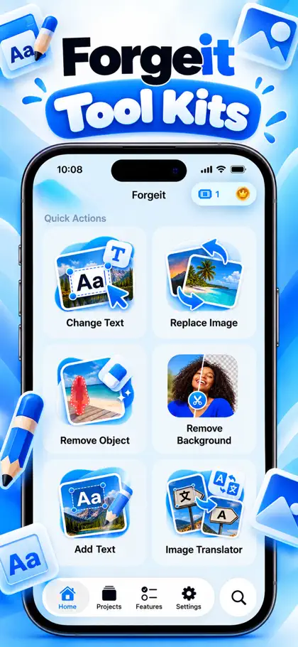 Screenshot 4 di 6 di Edit Text In Photo - Forgeit