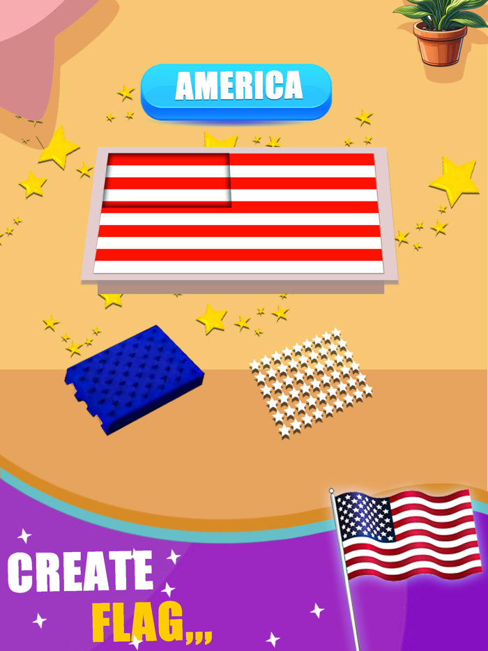 Flag Painting World Drops Fit