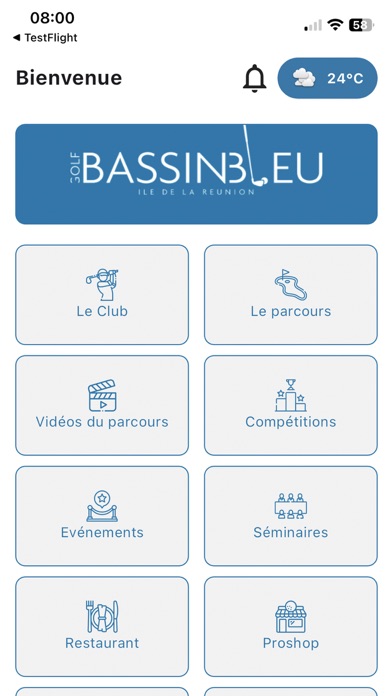 Golf de Bassin Bleu Screenshot