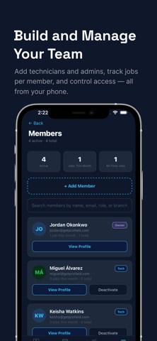 ProField iPhone screenshot