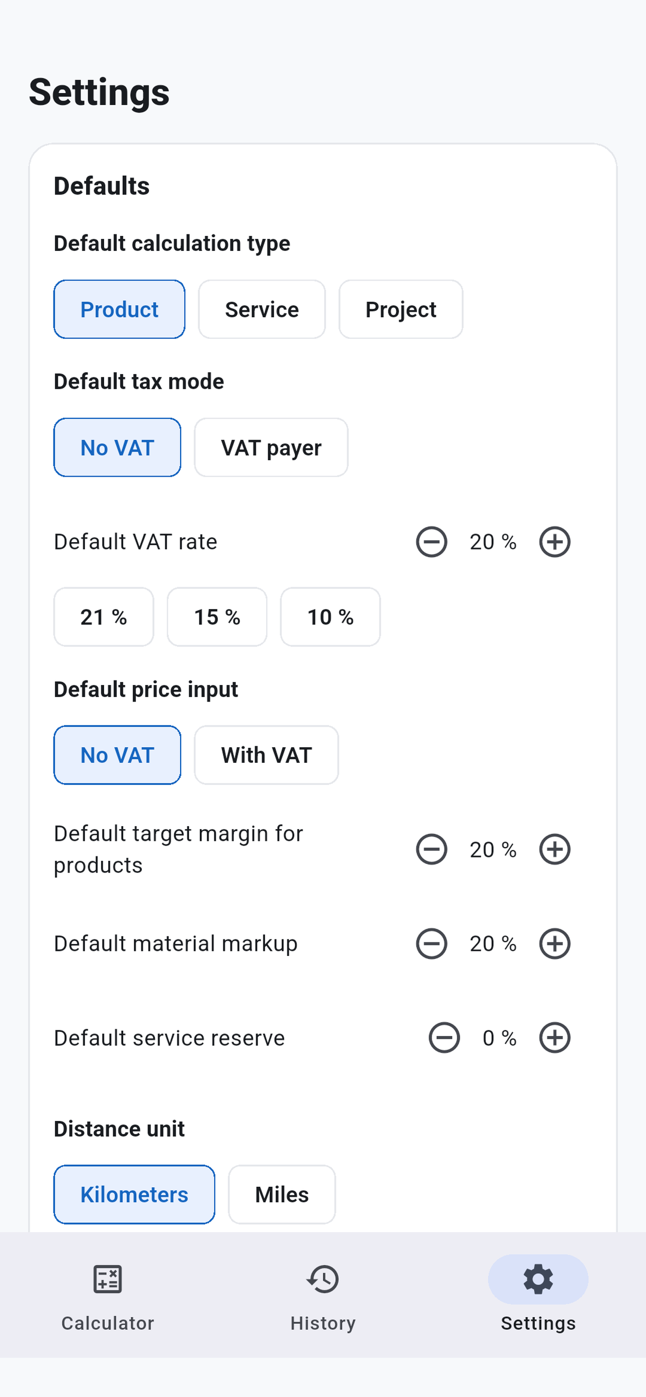 Price & Margin Calculator screenshot 8