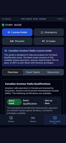Ham Radio Exam Canada screenshot