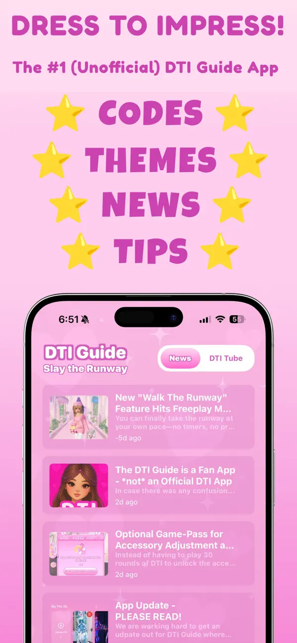 Screenshot #1 pour Dress to Impress - DTI Guide