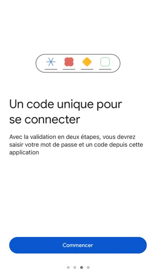 Capture d'écran de Google Authenticator sur iPhone 3