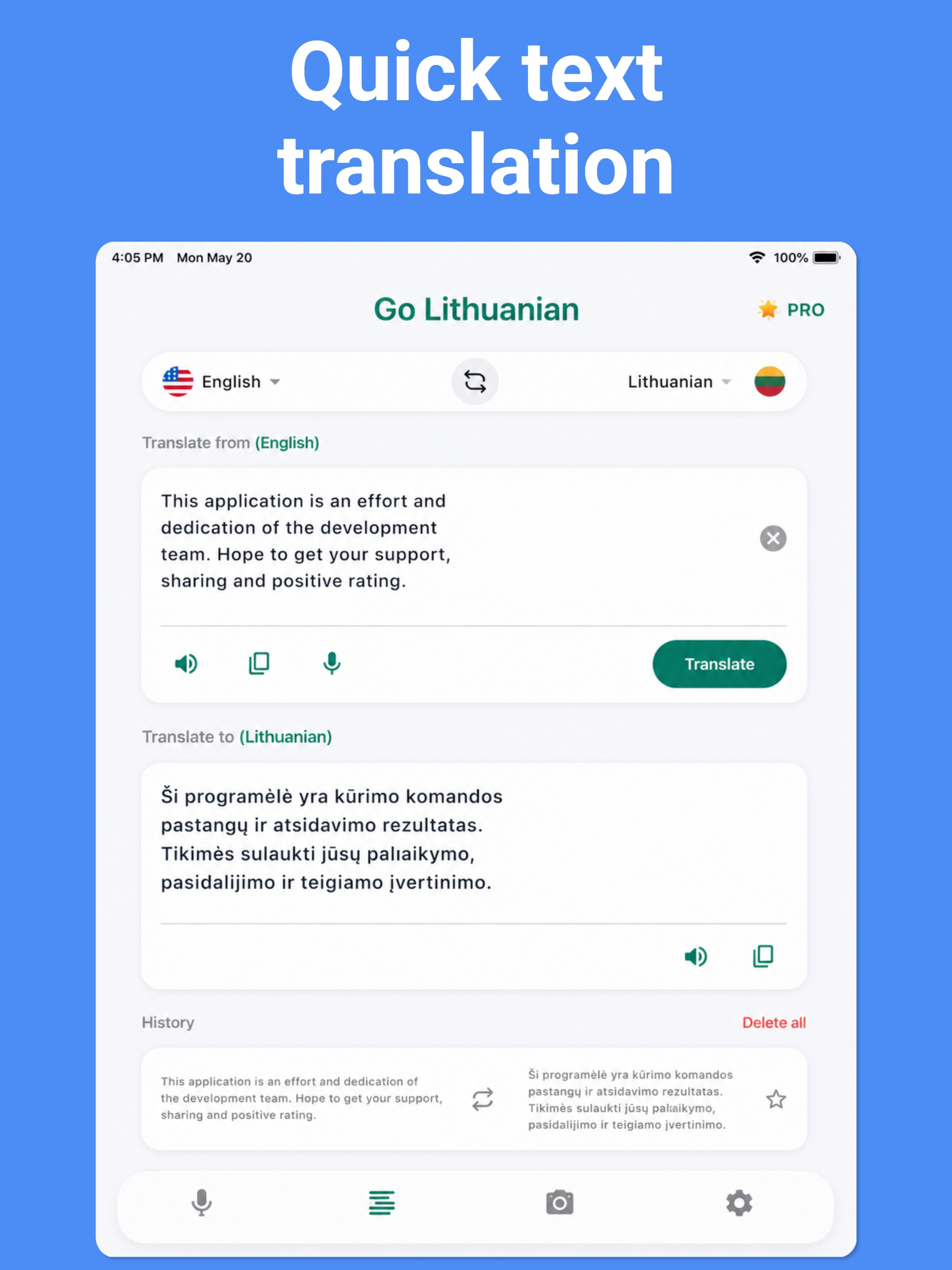 Lithuanian Translator: Voice