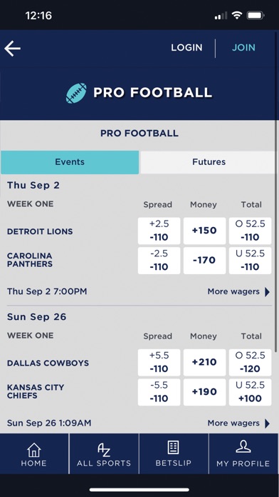 Q Sportsbook Screenshot