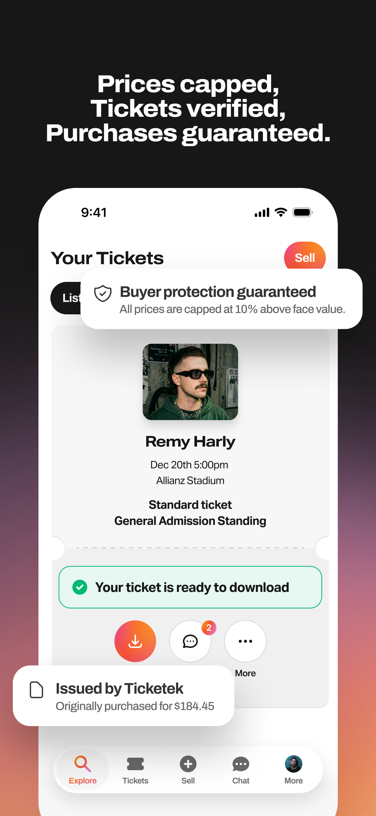Tixel－Face Value Ticket Resale screenshot 2