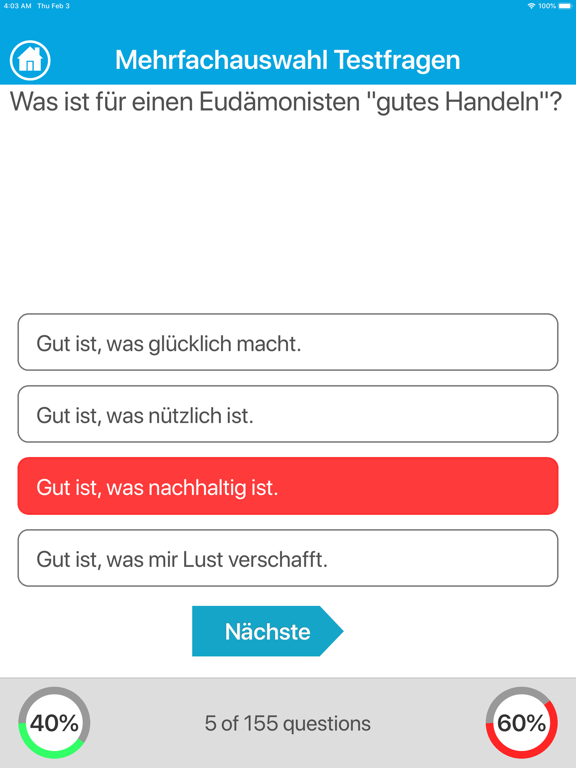 Screenshot #5 pour Der Philosophie Wissenstest