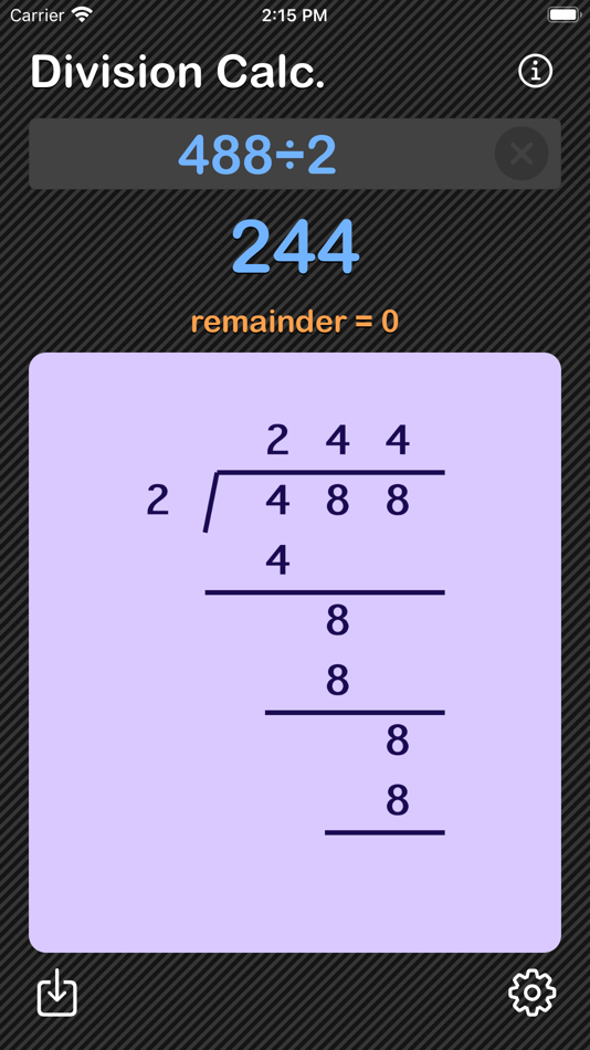 #7. Division Calculator (iOS) 由: Heng Jia Liang