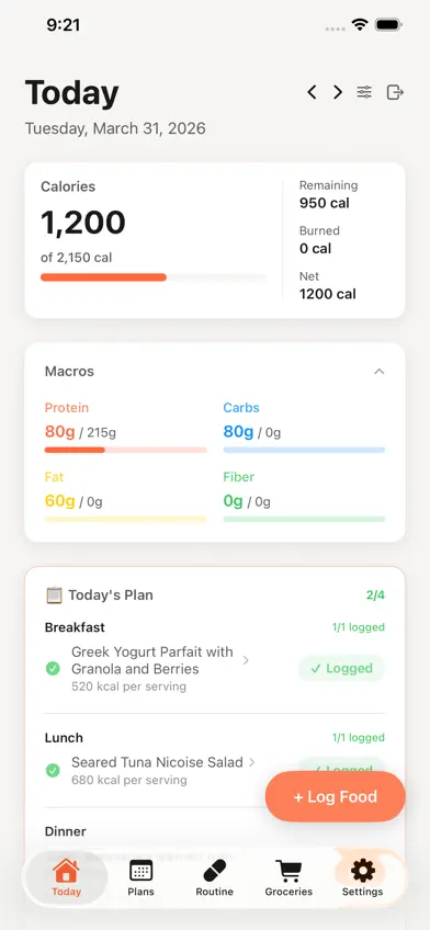 Alimenta - AI Meal Planner screenshot 1