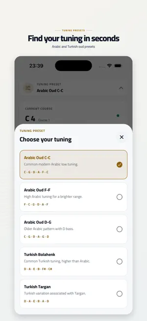 OudTuner: Arabic Oud Tuner screenshot 2