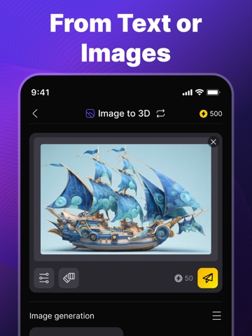 Tripo AI - 3D Model Generator iPad screenshot