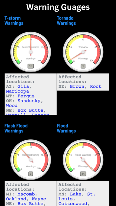 Red Sky Ready iPhone screenshot 4 - Weather app