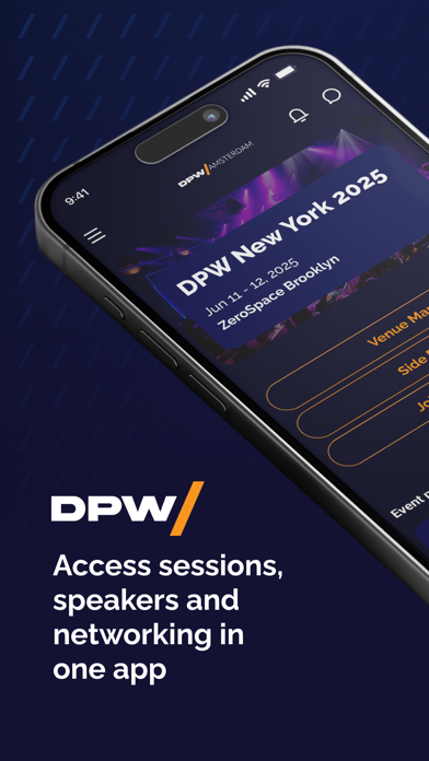 DPW Conference app screenshot
