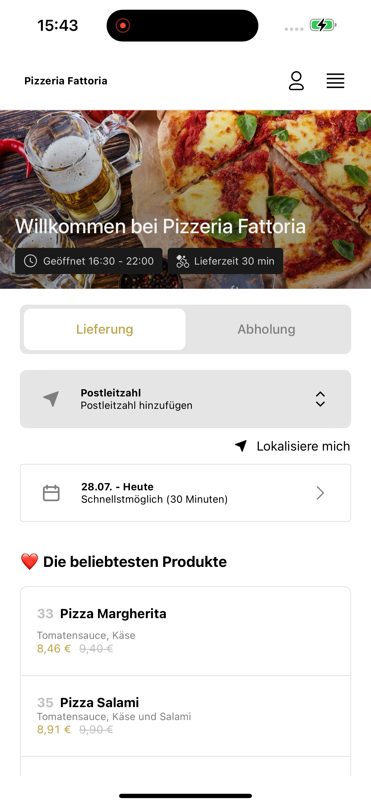 Pizzeria Fattoria screenshot 6