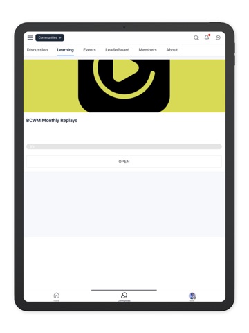 BCWM Communities iPad screenshot