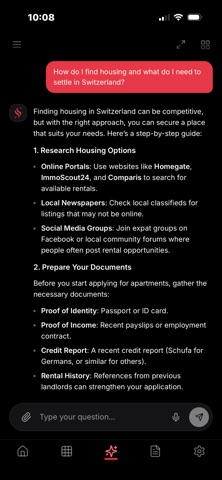 Screenshot 4 of Swiss Support App