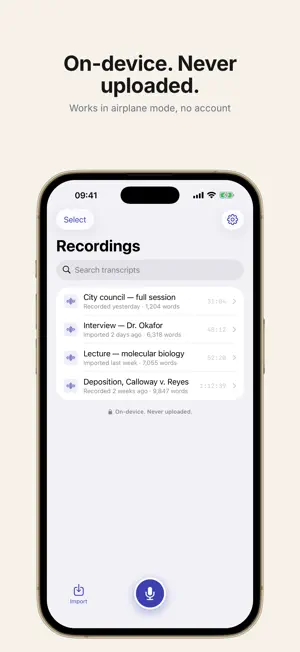Saylen: Transcribe Audio screenshot 2