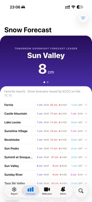 Powder Alert: Snow Report screenshot 2