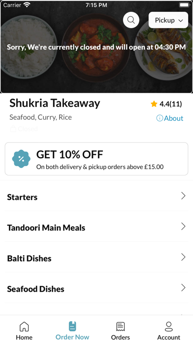 Shukria Takeaway Screenshot