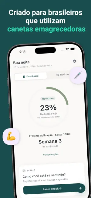 GlipOne: Meu tratamento GLP-1 screenshot 1