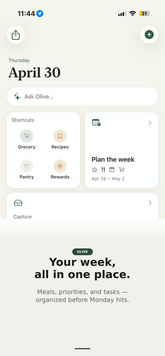 Olive - Household Rhythms Screenshot 1 of 5