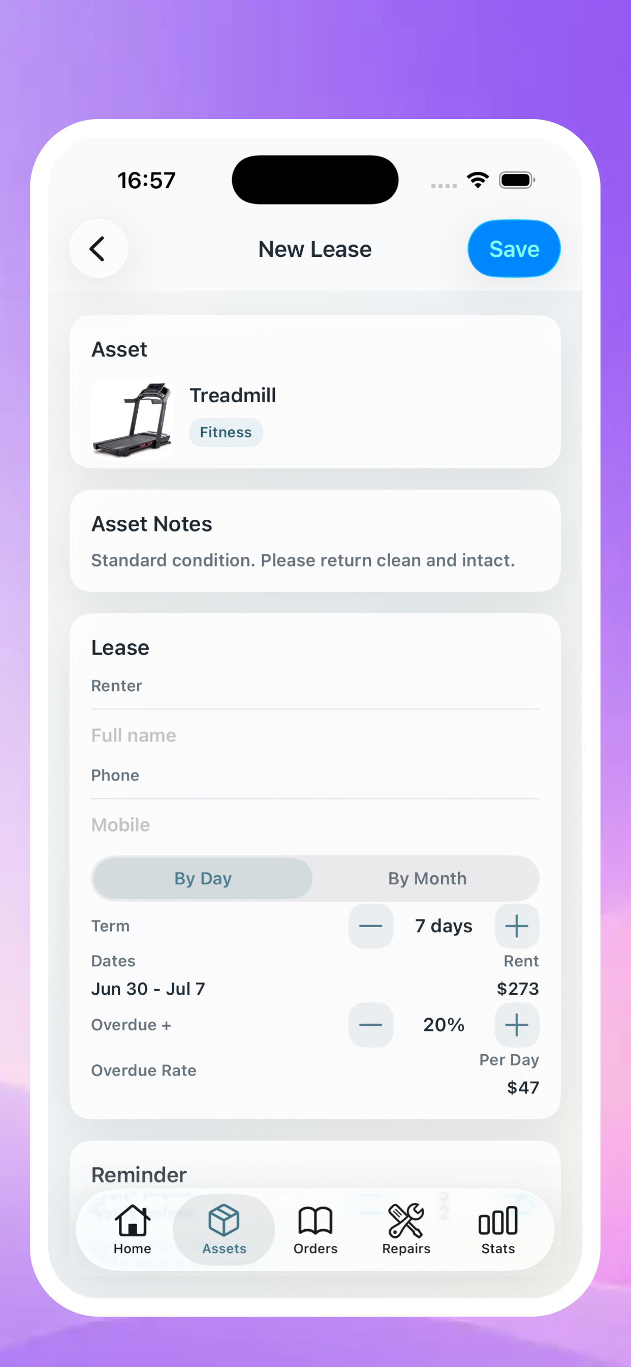 Rentina-Rental History screenshot 3