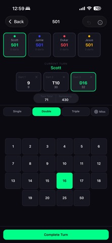Dart Spot Score Keeper Screenshot 4 of 5