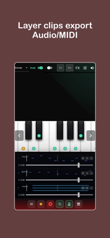 Melodic Piano iPhone screenshot