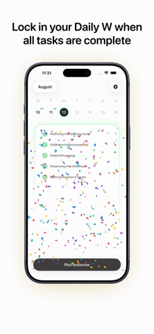 Daily W: Win The Day iPhone screenshot